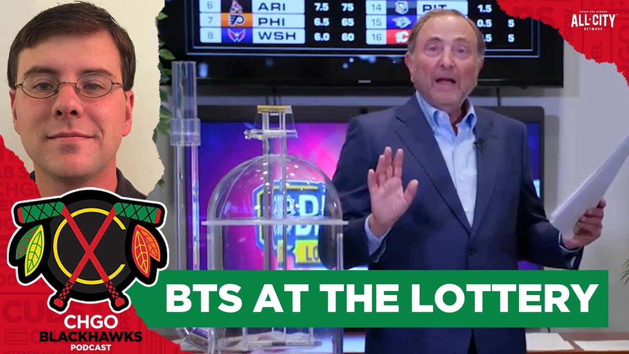 Behind the scenes of the Chicago Blackhawks win at the NHL Draft Lottery | CHGO Blackhawks Podcast