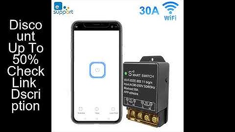 Ewelink Smart WiFi Switch 30A High Power Controller Motor Relay Module Timing Voice Control With Ale