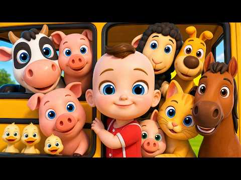 Bunny Hop Song 🐰 + Old MacDonald & Wheels on the Bus | Kids Songs