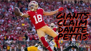 New York Giants Claim Former 49ers WR Dante Pettis off Waivers