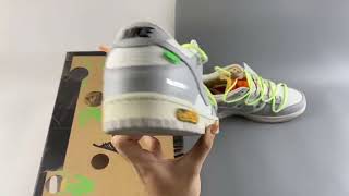Off White x Nike Dunk Low 43 To 50 Sail Grey For Sale