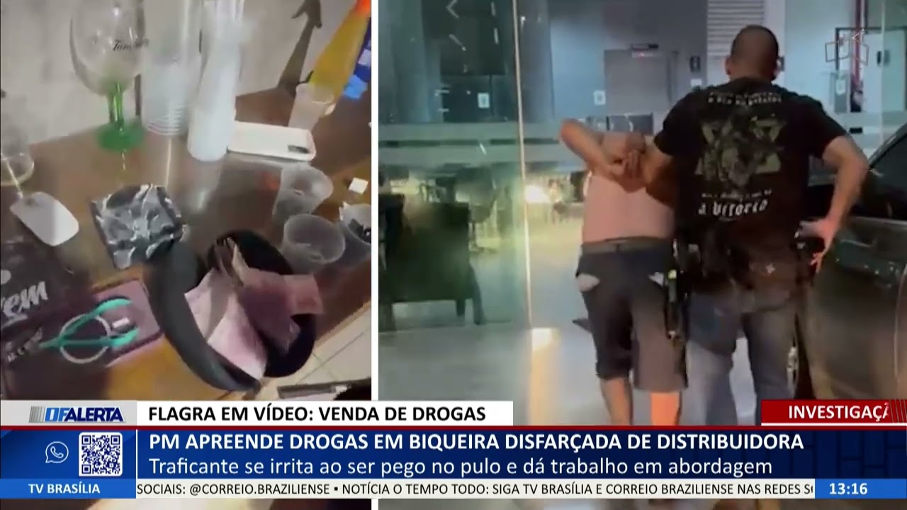 DF ALERTA - PM apreende drogas em biqueira disfarçada de distribuidora