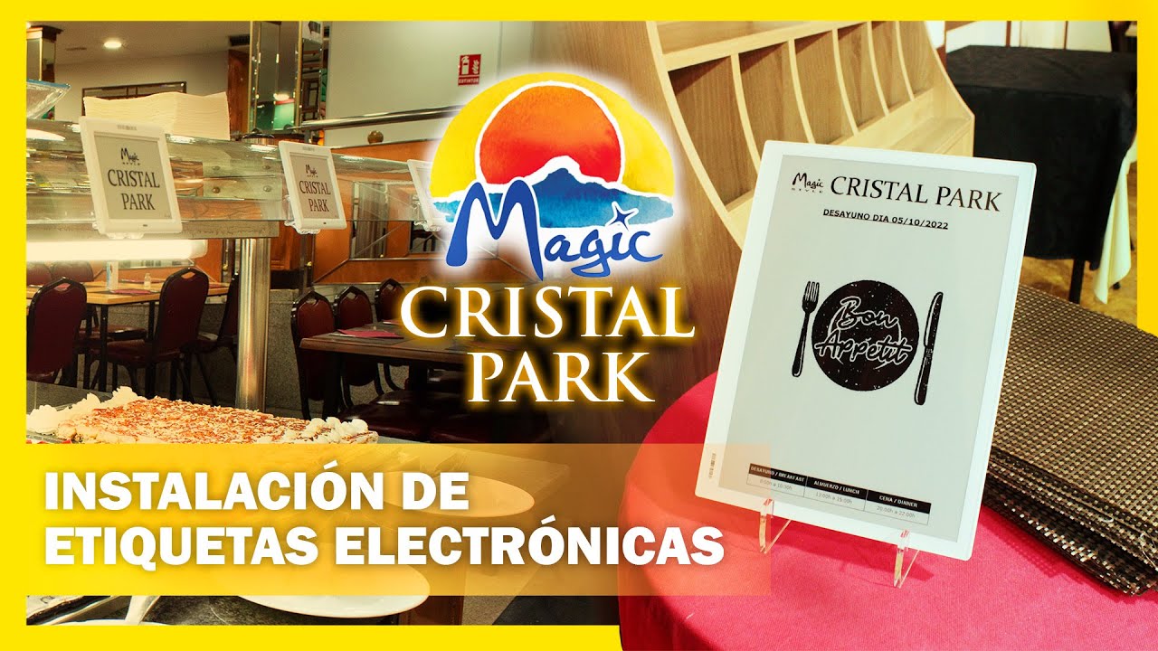 Instalación y formación de etiquetas electrónicas para buffet| Magic Cristal Park