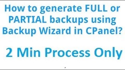 How To Take Backups From cPanel  | Full And Partial |  Hosting Tuition