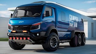 2026 기아 6×6 캠퍼밴 공개! 상상 초월 오프로드 전기차 캠핑카 등장!