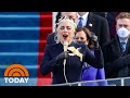 Video thumbnail of "Watch Lady Gaga Perform The National Anthem At Biden’s Inauguration | TODAY"