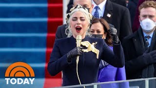 Video thumbnail of "Watch Lady Gaga Perform The National Anthem At Biden’s Inauguration | TODAY"