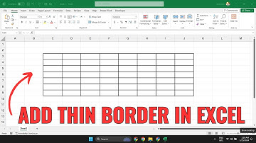 How to Add Thin Border in Excel [2024]