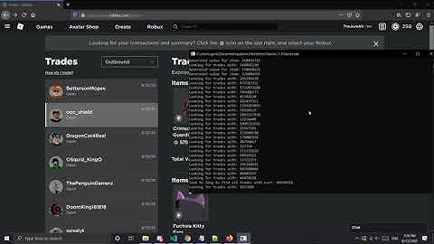 Vector Roblox Trade Bot Showcase
