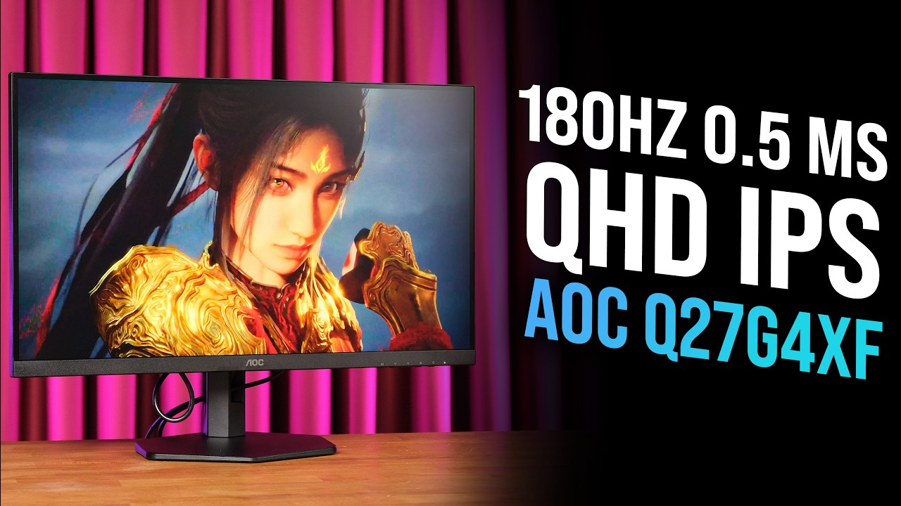 AOC Q27G4XF 27" 180Hz 0.5ms HDMI DP AdaptiveSync Pivot HDR10 QHD Fast IPS Gaming Monitör