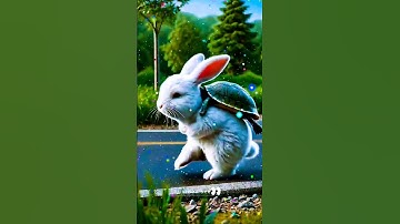 ❤A heart-touching story of the rabbit 🐇and the tortoise 🐢#Aivideo-see #shorts #youtubeshorts