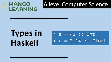 Types in Haskell