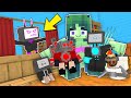 Monster School : Mini TITANS SKIBIDI TOILET &amp; Zombie vs TV Woman TWIN   - Minecraft Animation