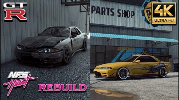 Rebuilding a Nissan Skyline GTR-R32 1000BHP+ - NFS HEAT - Customization | Street Racing | 4k Video |
