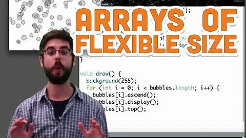 9.5: Arrays of Flexible Size - Processing Tutorial
