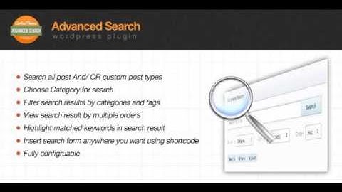 Preview Advanced Search Form WordPress