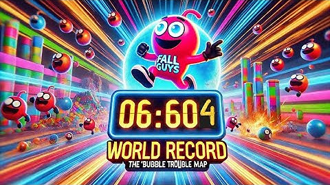 Fall Guys Bubble Trouble 6.604 Sec (Solo World Record)👑