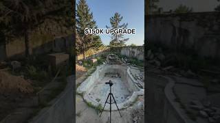 $150,000 Backyard Pool Transformation in 60 Seconds #restoration #beforeandafter #shorts