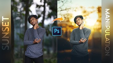 Sunset photo manipulation tutorial - Photoshop photo manipulation - Background Change