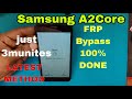Samsung Galaxy A2Core FRP bypass without PC. A260G Google account Remove.