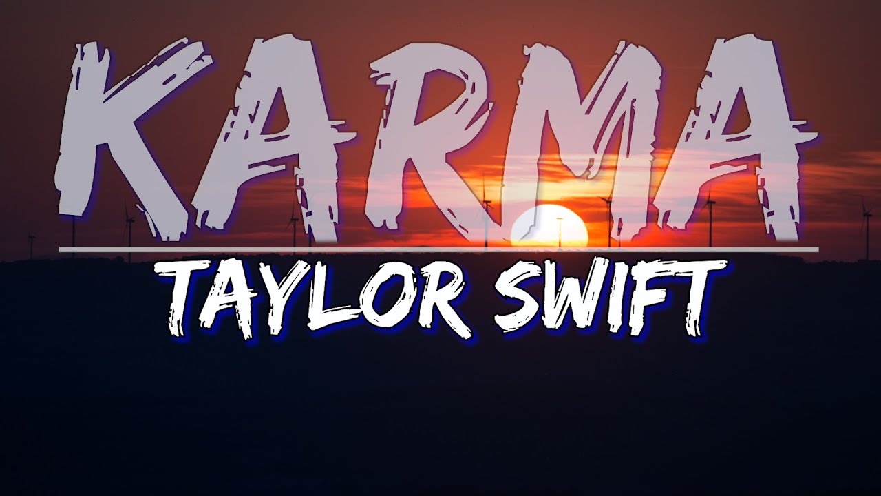 Taylor Swift - Karma (Clean Version) KARAOKE #taylorswift