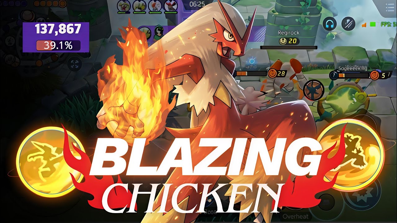137K DAMAGE BLAZIKEN | The Fiery Chicken is AMAZING!🔥 Insane Gameplay | #pokemonunite #blaziken 