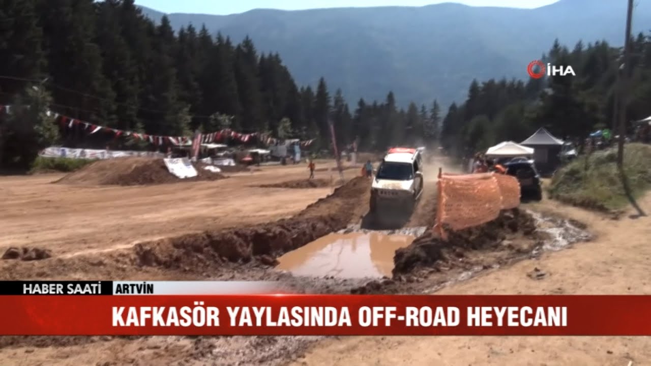 Artvin'de bin 200 rakımlı Kafkasör Yaylası'nda off-road heyecanı