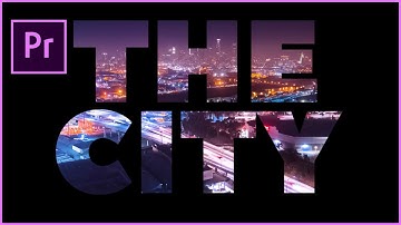 Video in Text Movie Title Intro inside Premiere Pro: Adobe Premiere Pro TUTORIAL