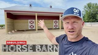 We completed the NICEST horse barn in Northern Illinois