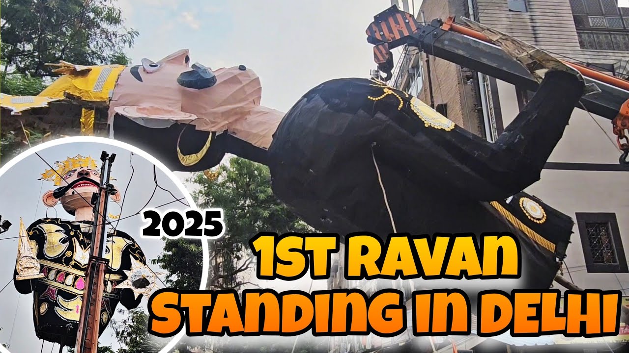 2nd Ravan Standing In India | Patel Nagar Ravan Standing 2025 | G H block Ravan Standing 2025 Ravan 