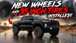 Installing My Dream Wheels And New 35 Inch Tires On My 2024 Chevy Colorado Trail Boss!