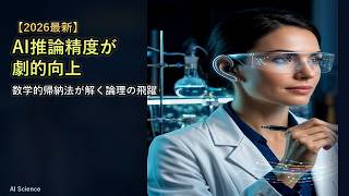 【2026最新】AI推論精度が劇的向上！数学的帰納法が解く論理の飛躍
