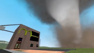 Garry's Mod XTwisters2 Tornado Challenge - Mcdonalds vs Tornadoes