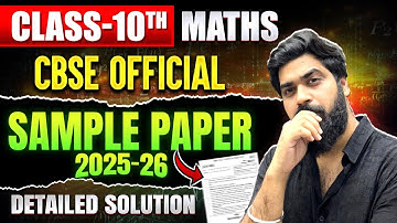 Class 10 Maths Standard Sample Paper 2025-26 Detailed Solutions📚