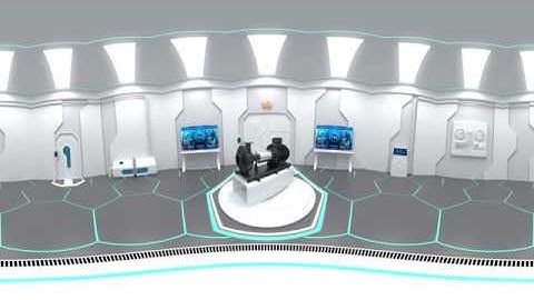 VR 3D Animation: Centrifugal Water Pump Disassembly (360 Video)