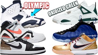 AIR JORDAN 6 OLYMPIC 2024, JORDAN 1 LOW MOCHA, JORDAN 4 OXIDIZED GREEN, KOBE 4 GOLD MEDAL + MORE