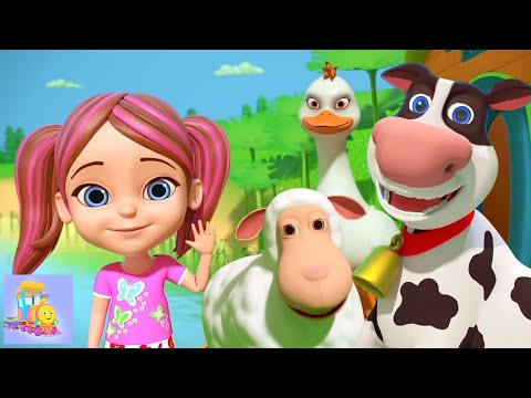 Bauernhoftiere Lied, Kinderreim und Zeichentrickfilm Video von Huffy Puffy Train