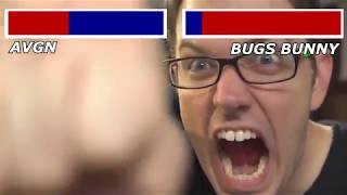 Avgn Vs Bugs Bunny With Healthbars Again