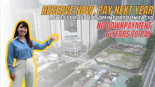 UPTOWN MODERN - BGC Condo | 6 YEARS TO PAY | No Downpayment | Megaworld at The Fort