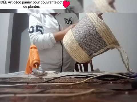 IDÉE Art déco panier pour couverture pot de plantes