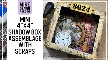 Mini 4"x4" Shadow Box Assemblage