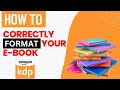 How to Format an Ebook for Kindle Self Publishing using Kindle Create