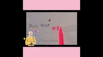 How to write 🖤BLΛƆKPIИK💗  Rose 🌹 in Korean 🇰🇷✨#shorts #blink #blackpinkrosé #viral @Aryaaaaaa687