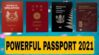 Top 10 world&#39;s most powerful passports 2021|