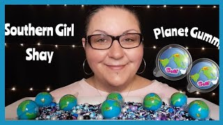 ASMR PLANET GUMMI JELLY • GALAXY CANDY MUKBANG 먹방 Eating Sounds ☆Whispers | Southern Girl Shay