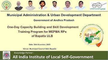 One Day Capacity & Skill-Development Training Program for MEPMA RP