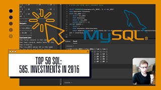 Celebrity 🔥 Solving 'Investments in 2016' SQL Challenge: Dive Into Complex Selections and Aggregations! 💰 Wealth