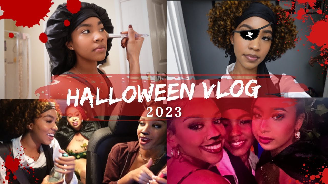 halloween vlog grwm, costume party YouTube