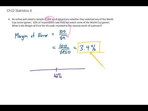 Video: Cum găsești marja de eroare în Algebra 2?