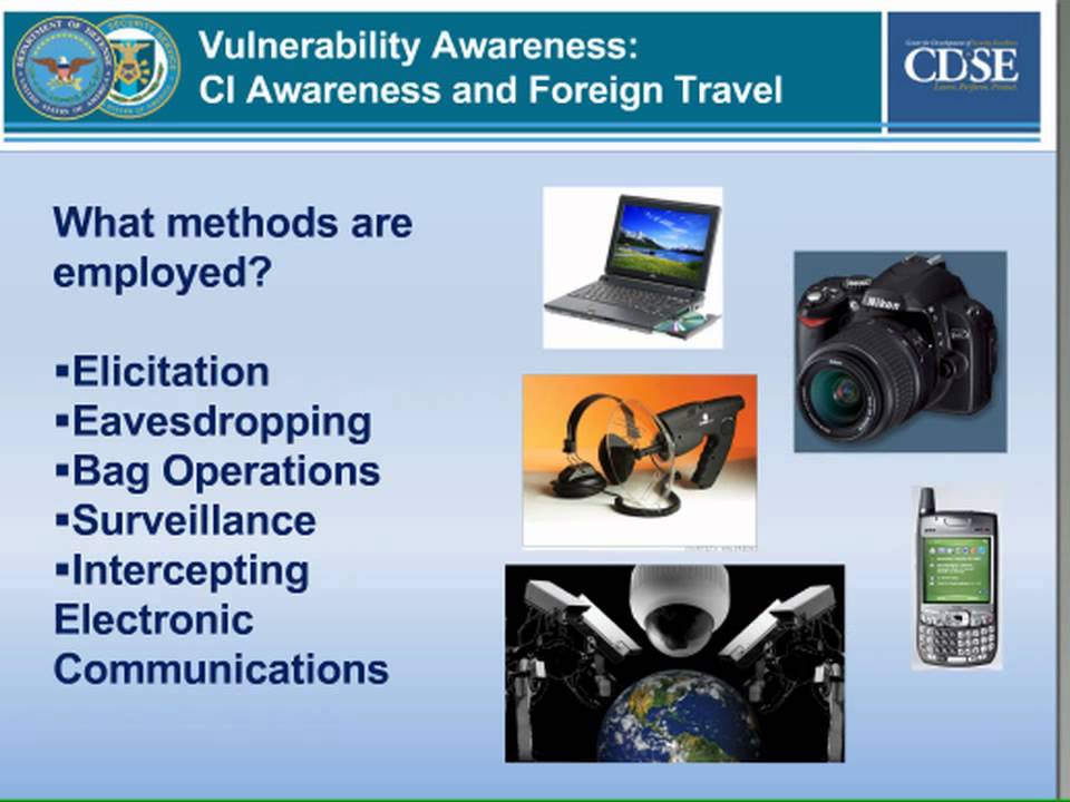 report foreign travel security clearance
